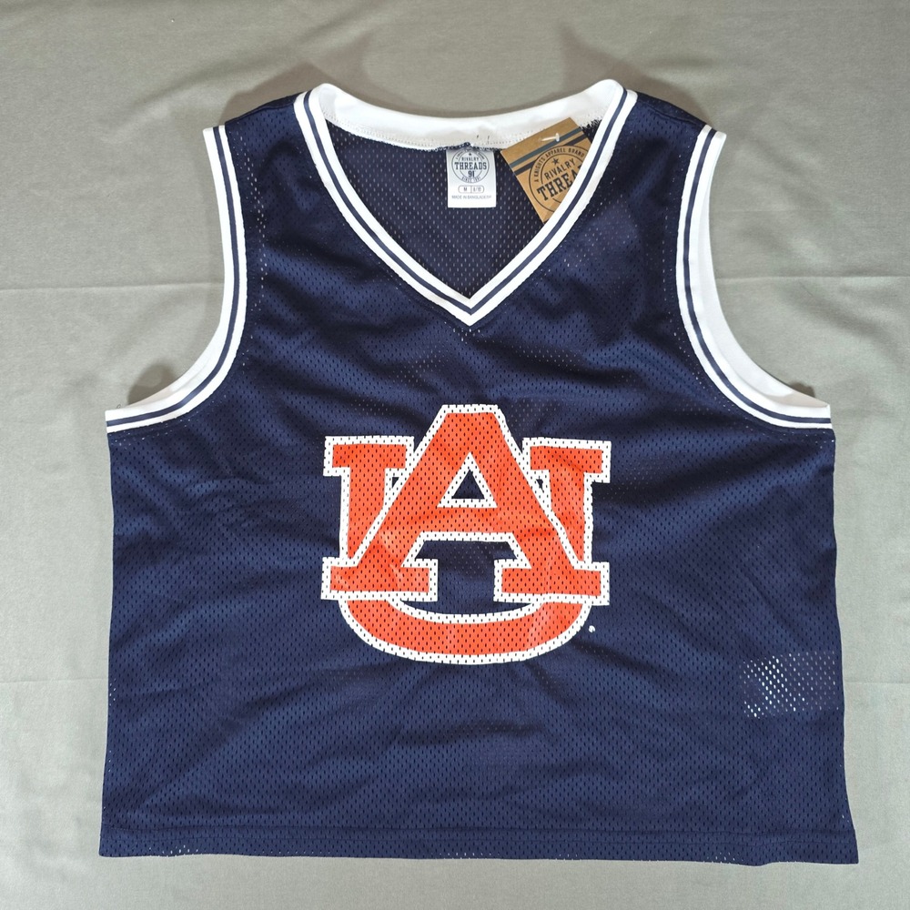 Rivalry Threads Auburn Tigers Kids Mesh Jersey Tank Top Navy Blue Size M 8/10